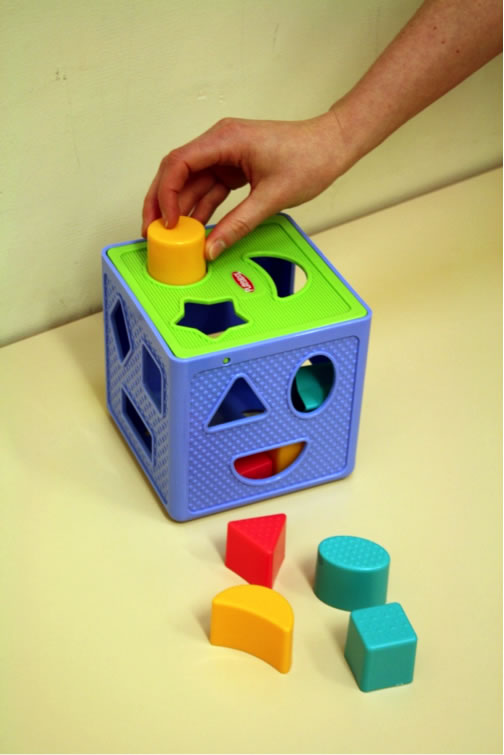 learning fun with a 'shape sorter 